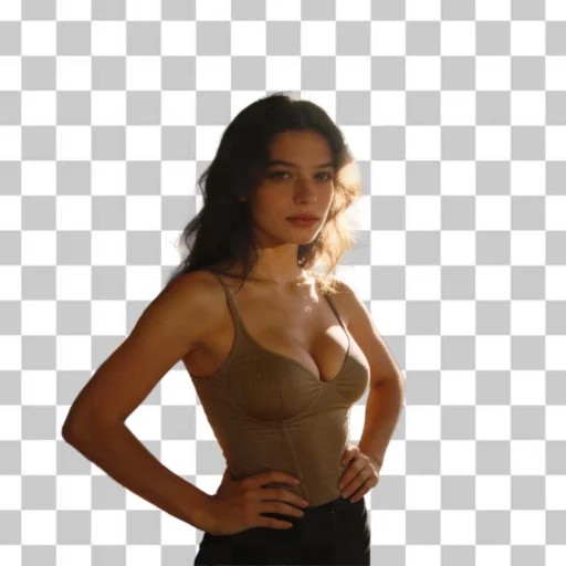 Image after background removal and transparent output